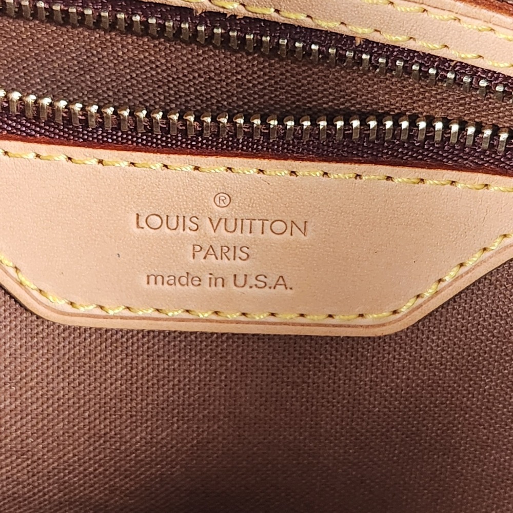 COA Louis Vuitton Monogram Batignolles Horizontal Bucket Tote Bag Brown Purse - Picture 16 of 16